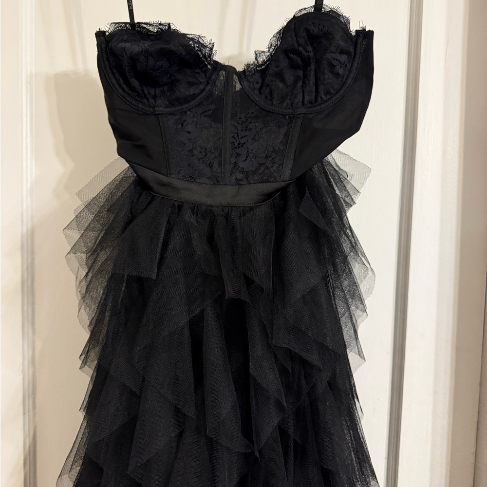 For Love And Lemons Black High Low Dress